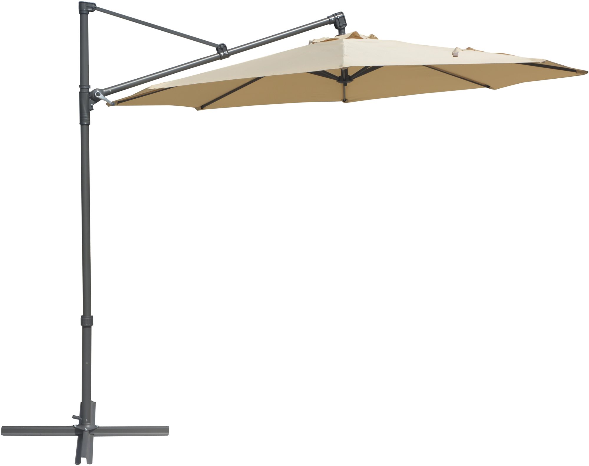 ROJAPLAST slunečník zahradní boční, 300 cm, béžový
