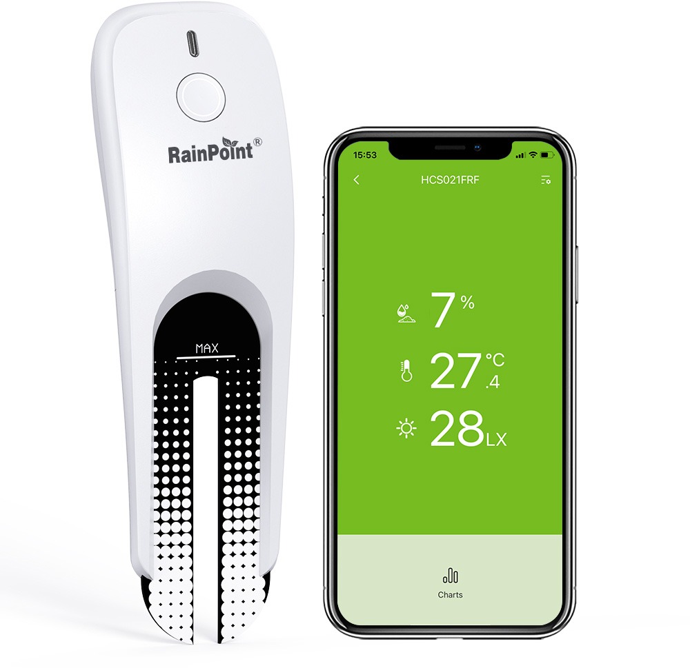RAINPOINT Smart 3-in-1 Soil Moisture Sensor