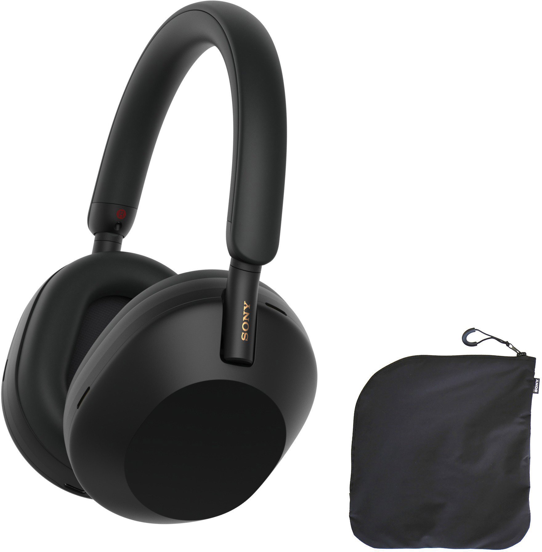 Sony Noise Cancelling WH-1000XM5SA, černá, Limitovaná edice – měkké pouzdro