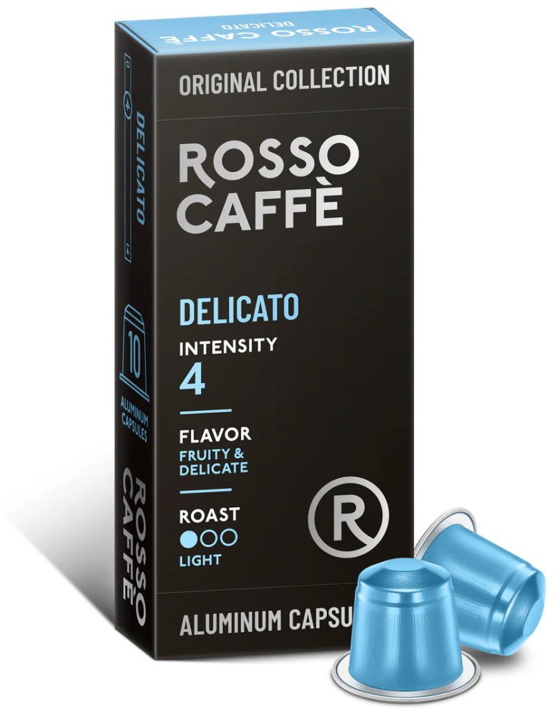 ROSSO CAFFE Delicato intenzita 4, Nespresso kompatibilní, 10 ks