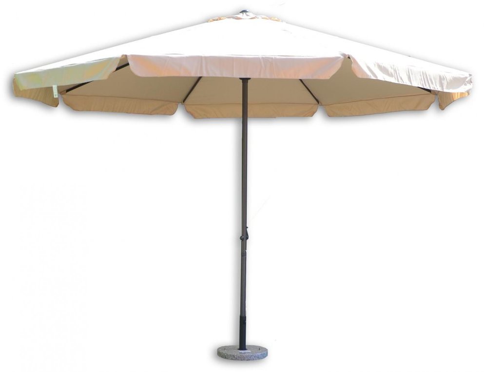 ROJAPLAST Slunečník zahradní STANDART, 400 cm, béžový