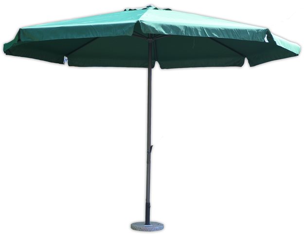 ROJAPLAST Slunečník zahradní STANDART, 400 cm, zelený