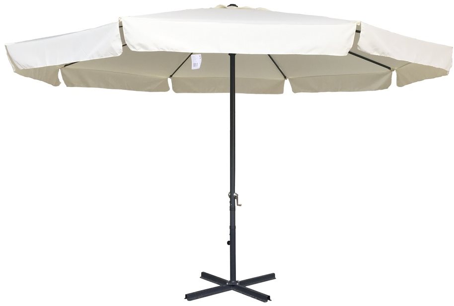 ROJAPLAST Slunečník zahradní STANDART, 400 cm, bílý