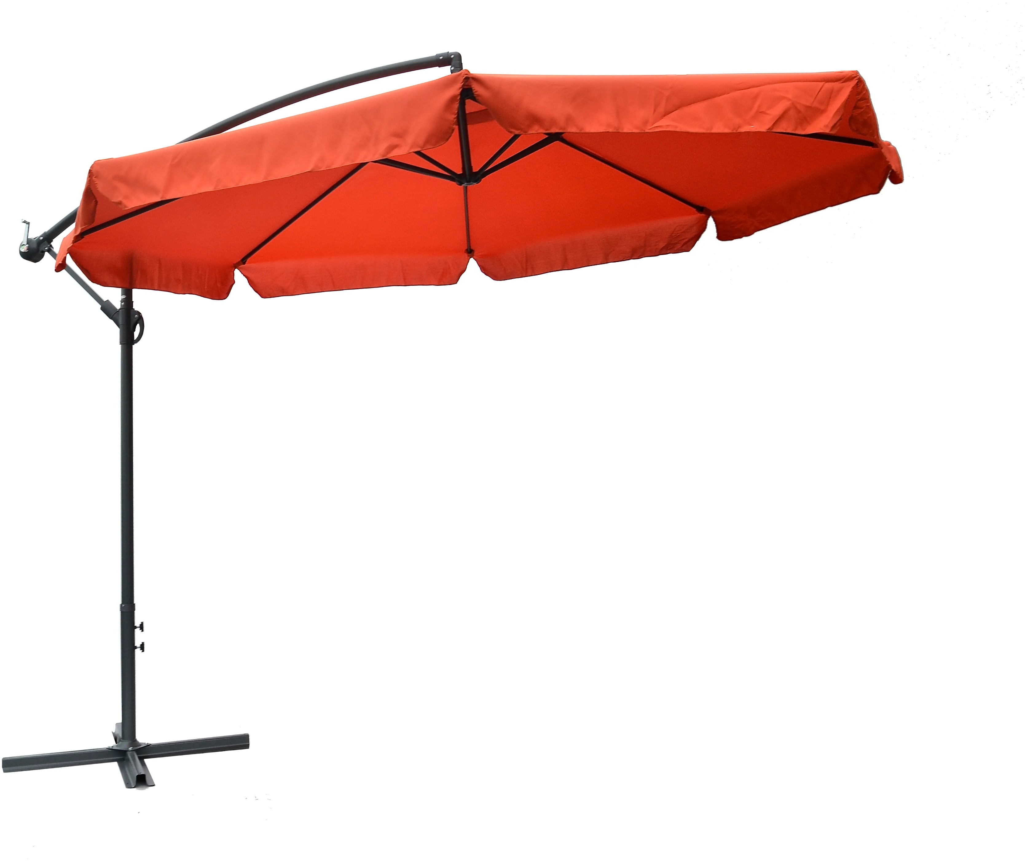 ROJAPLAST Slunečník zahradní EXCLUSIVE s podstavcem boční, terracota 300cm
