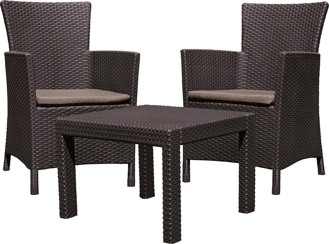 KETER Set zahradního nábytku ROSARIO BALCONY, hnědý