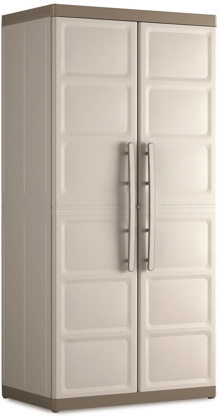 KETER Zahradní skříň EXCELLENCE HIGH XL, 89 x 54 x 181 cm, béžová/hnědá