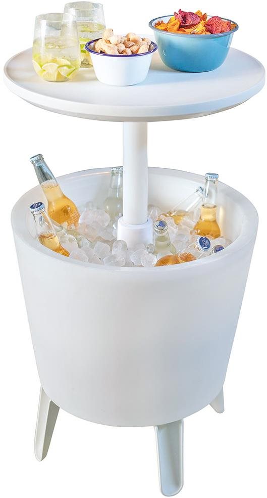 KETER Zahradní stůl COOL BAR ILLUMINATED, 50 cm, bílý