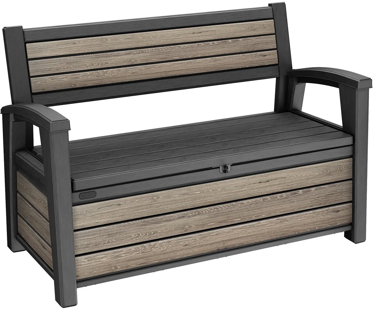 Keter Deco Garden lavice 227 l Ashwood