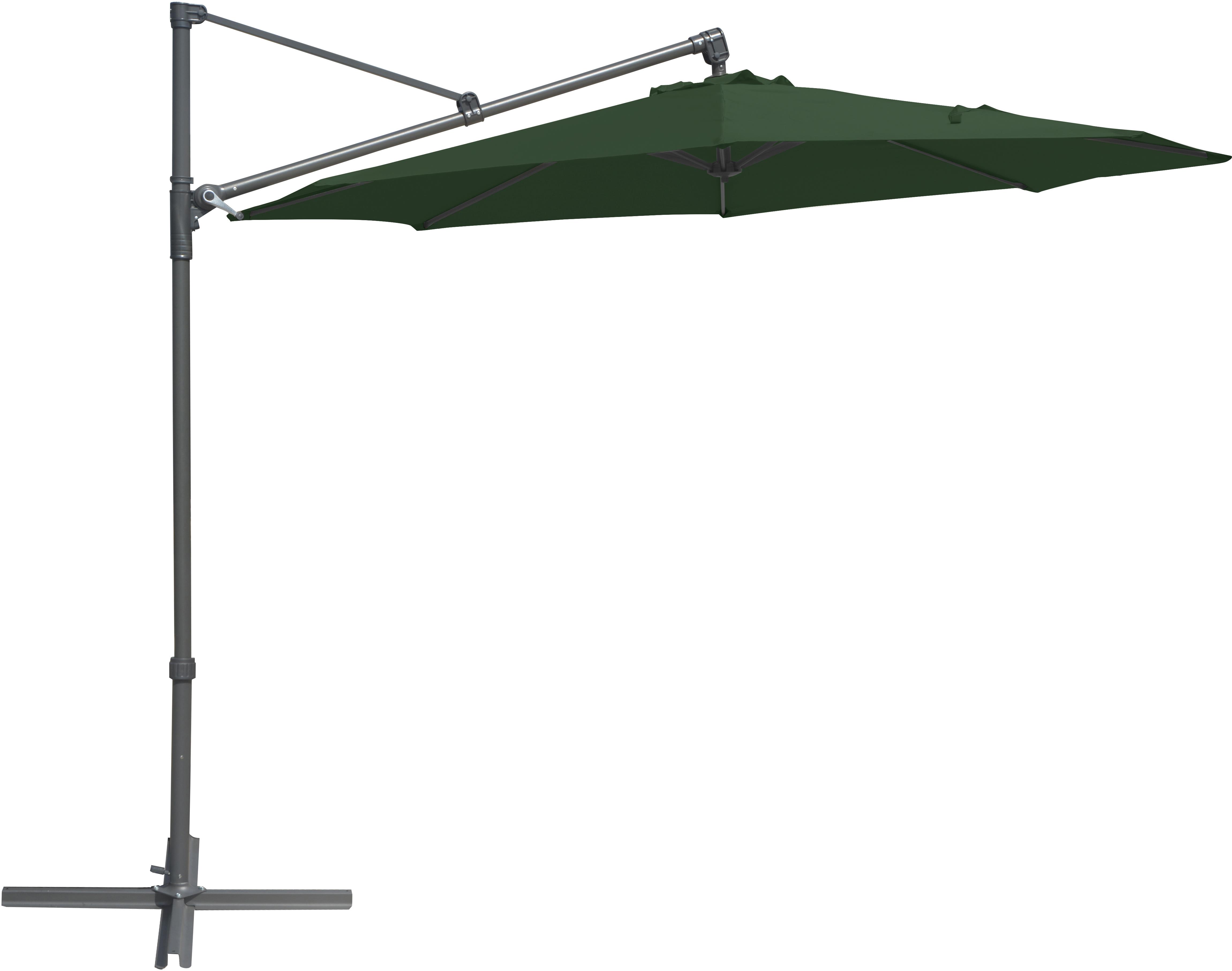 ROJAPLAST Slunečník zahradní boční, 300 cm, zelený
