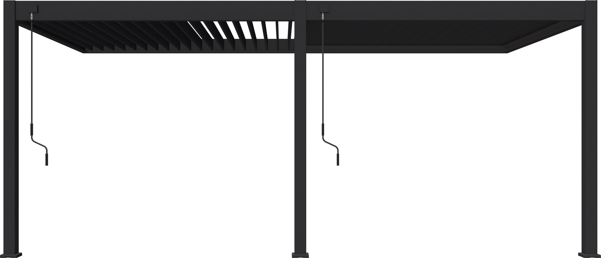 ROJAPLAST Bioklimatická pergola Intro Plus 6 x 3m, do stěny, hliník