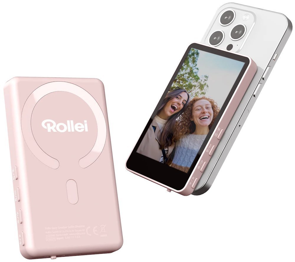 Rollei Easy Creator Selfie Monitor růžový