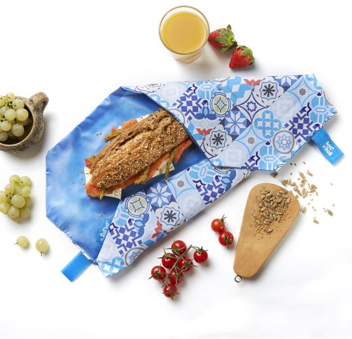 Roll´eat Boc'n'Roll obal na svačinu - Patchwork Blue