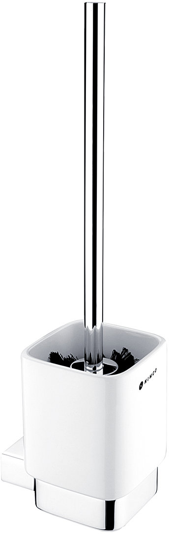 Nimco Toaletní WC kartáč nerezový – keramika Kibo chrom Ki-14094KN-26