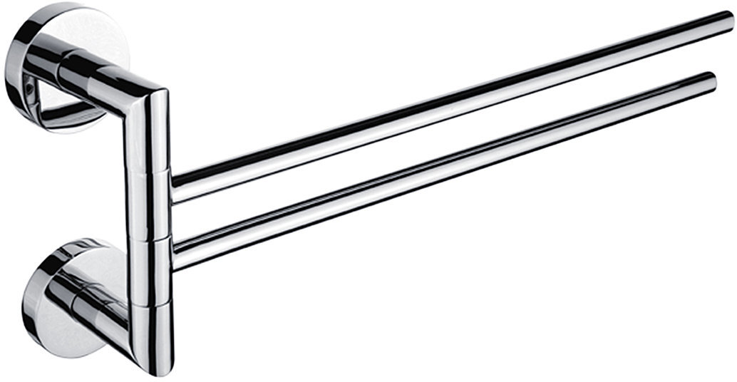 Nimco Držák na ručníky 41 cm dvojitý nerezový – bez vrtání Unix chrom UN-13096-26