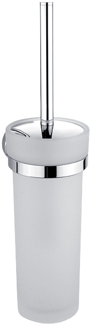 Nimco Toaletní kartáč WC set nerezový – skleněný bez vrtání Unix chrom UN-13094W-26