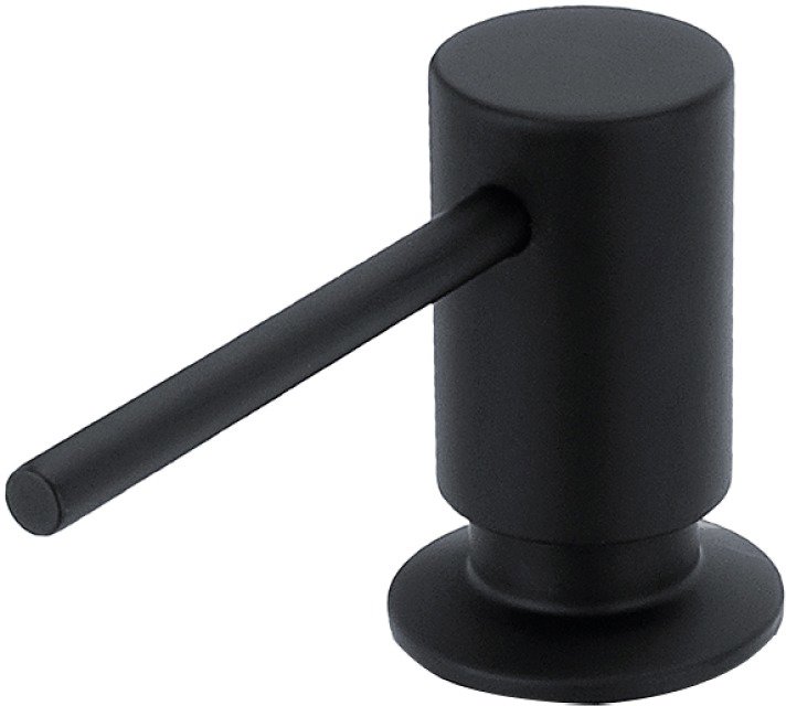 Nimco Vestavěný dávkovač mýdla nebo saponátu, pumpa 35 mm nerezový – Unix černá UNC-4031V-90