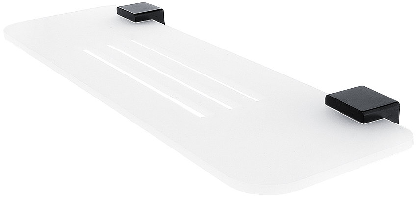 Nimco Police do koupelny a sprchy 40 cm – plexisklo černá Kibo Ki-X340-90