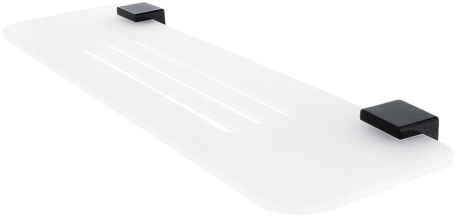 Nimco Police do koupelny a sprchy 50 cm – plexisklo černá Kibo Ki-X350-90