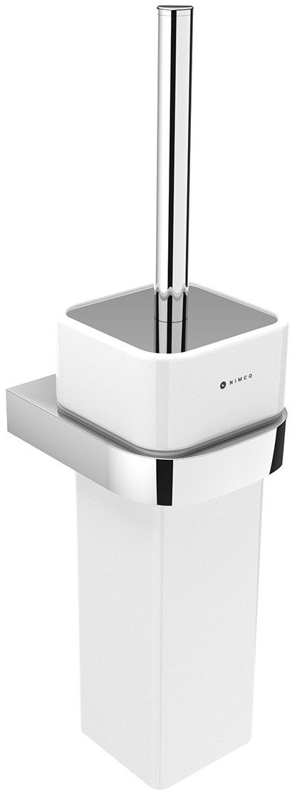 Nimco Toaletní WC kartáč nerezový – keramika Nikau chrom NK-30094K-26