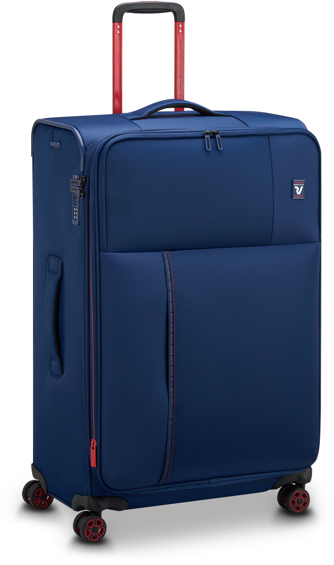 Roncato MOVE L EXP tmavě modrý 77 × 48 × 31/36 cm