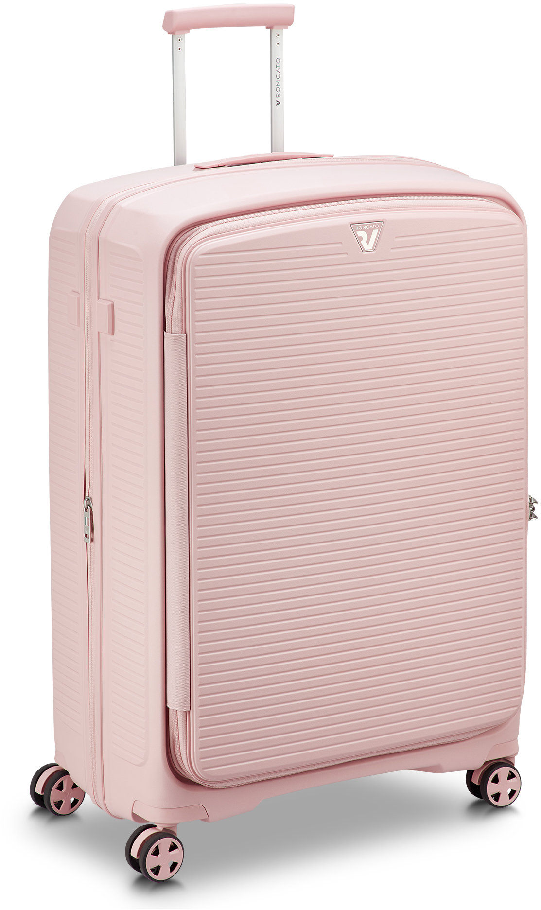 Roncato ARCADE DLX L pastelově růžový 78 × 51 × 32/35,5 cm