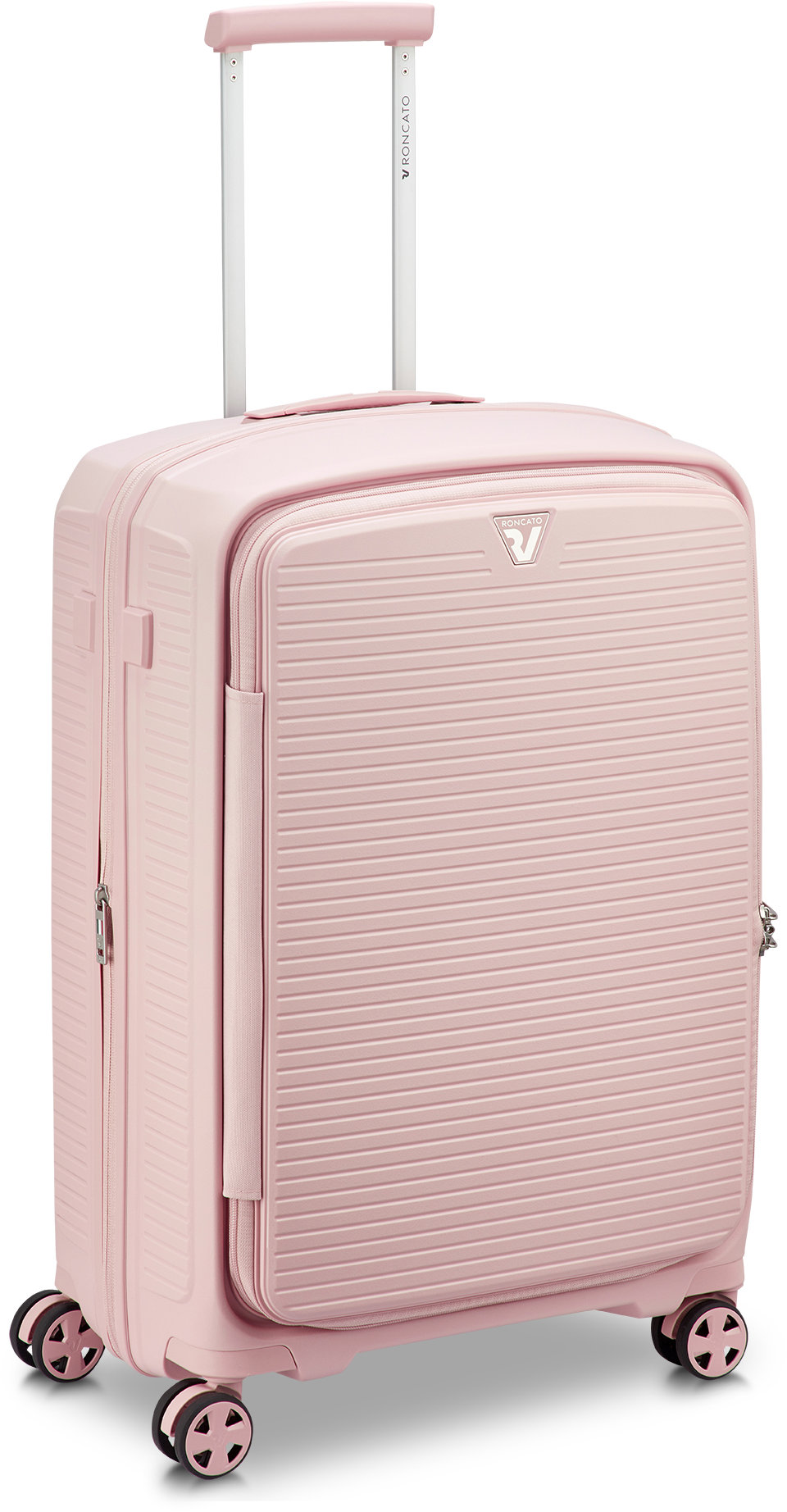 Roncato ARCADE DLX M pastelově růžový 66 × 45 × 28,5/32 cm