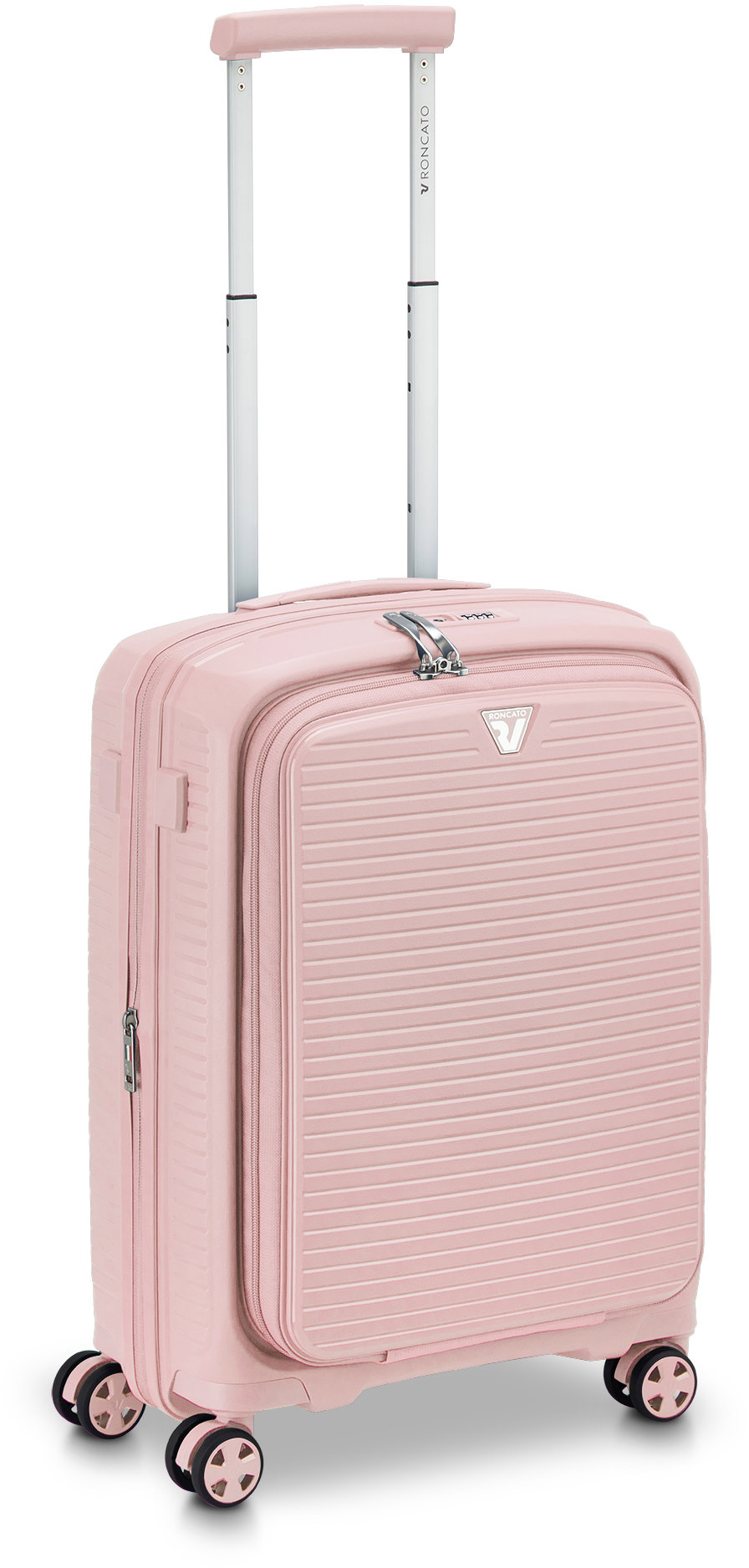 Roncato ARCADE DLX S pastelově růžový 55 × 40 × 20/23,5 cm