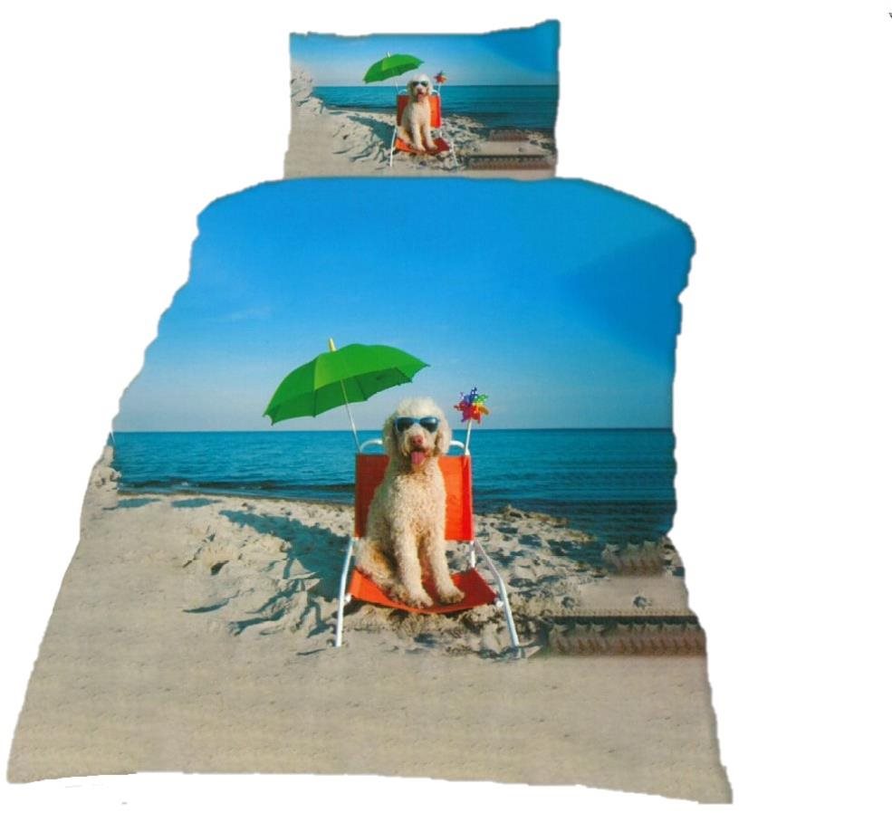Rosh 3D povlečení Dog on the beach