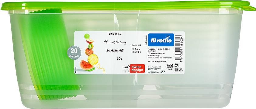 Rotho set dóz na potraviny SUNSHINE 11ks
