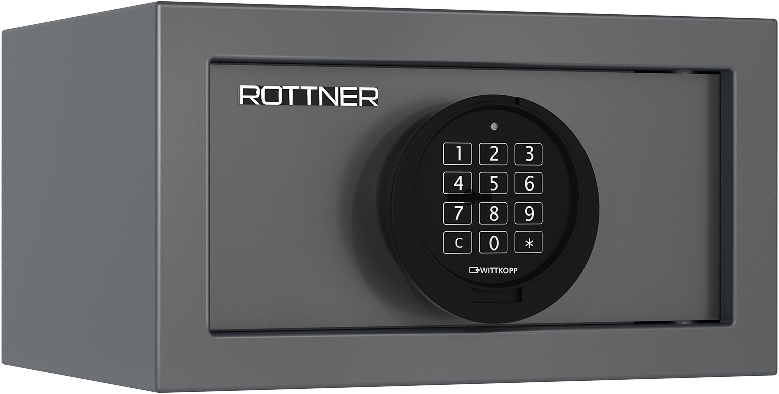 Rottner Praktik 17 EL S1, Min 15RU Nábytkový trezor metalický, antracit