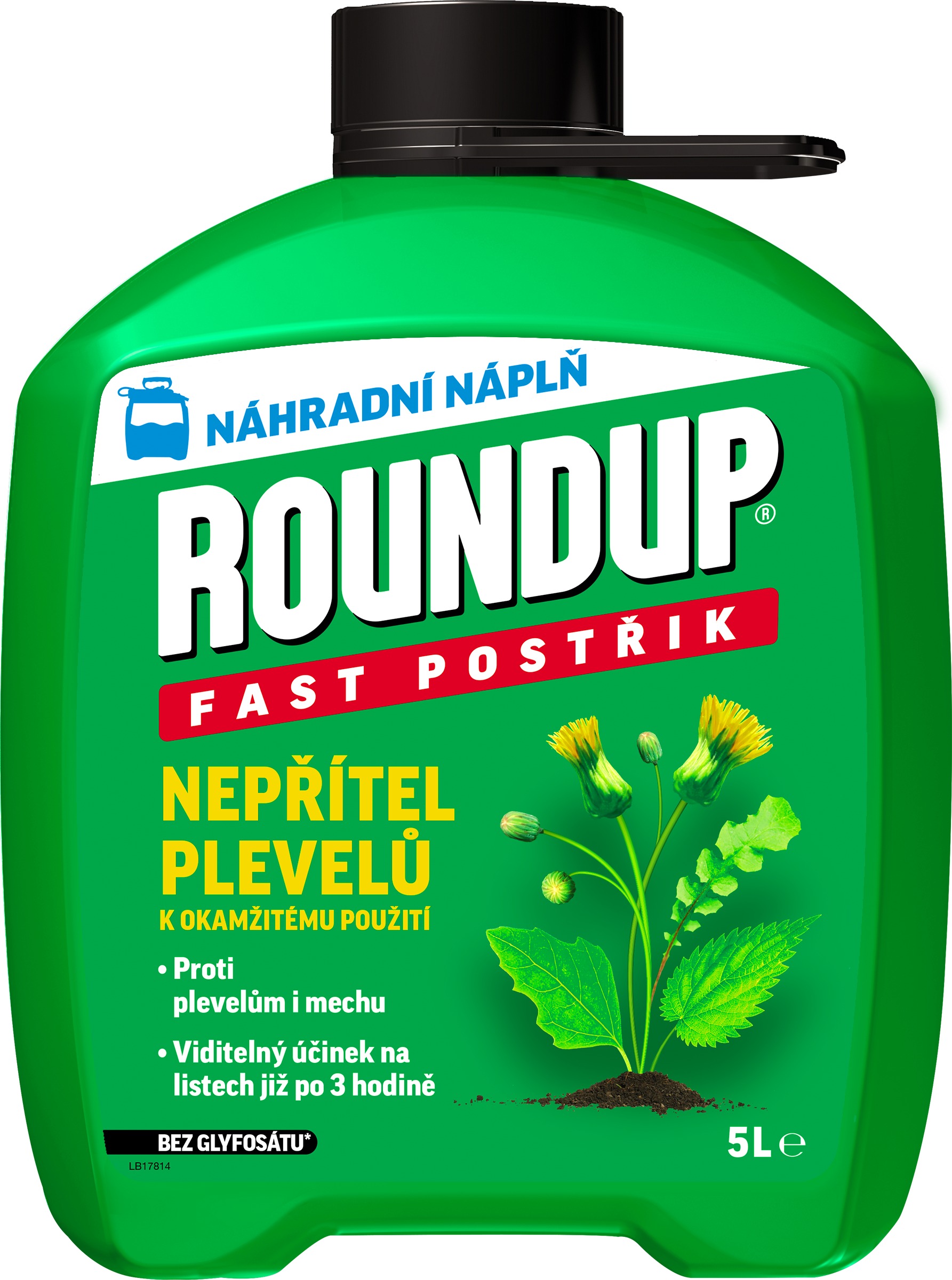 ROUNDUP Herbicid FAST náhradní náplň bez glyfosátu, 5 l