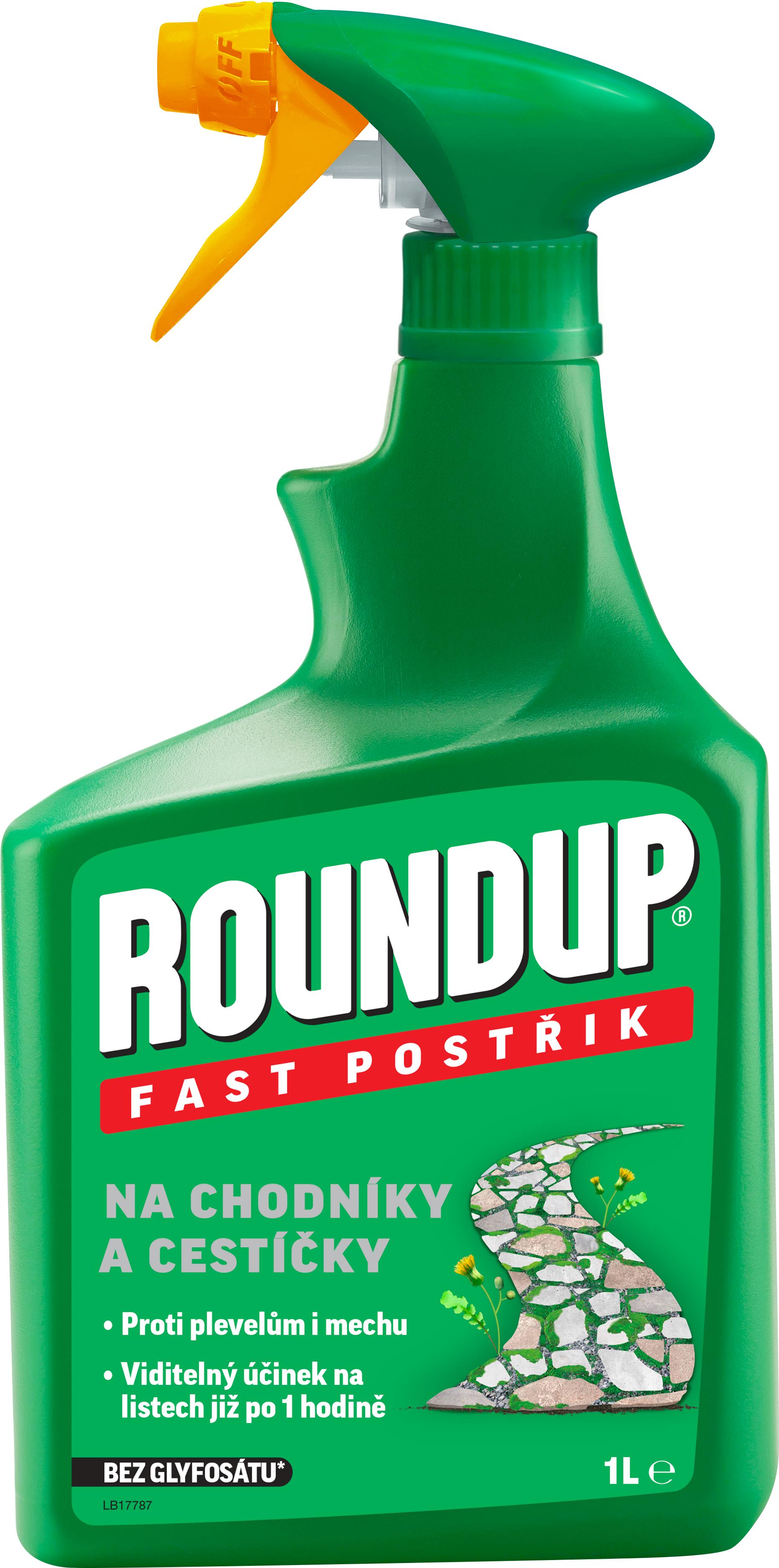 ROUNDUP Herbicid FAST postřik pro chodníky a cestičky, 1 l