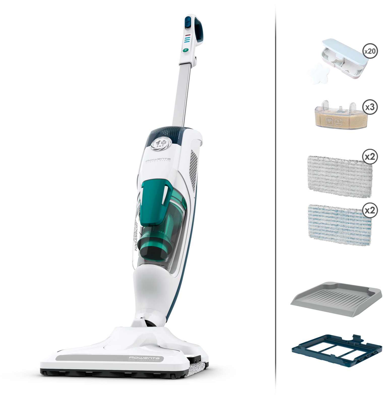 Rowenta RY7777WH Clean & Steam Revolution