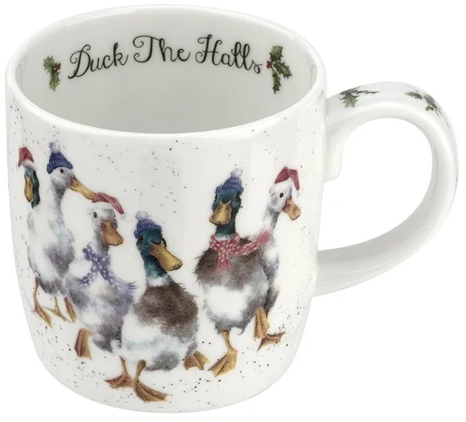 Royal Worcester Vánoční porcelánový hrnek Kachny