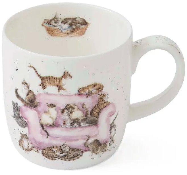 Royal Worcester Porcelánový hrnek Kočičky