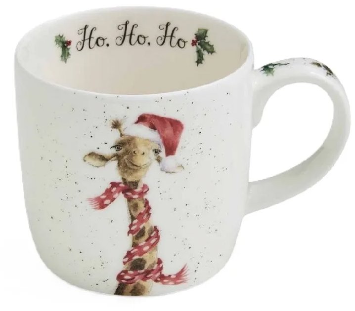 Royal Worcester Vánoční porcelánový hrnek Žirafa