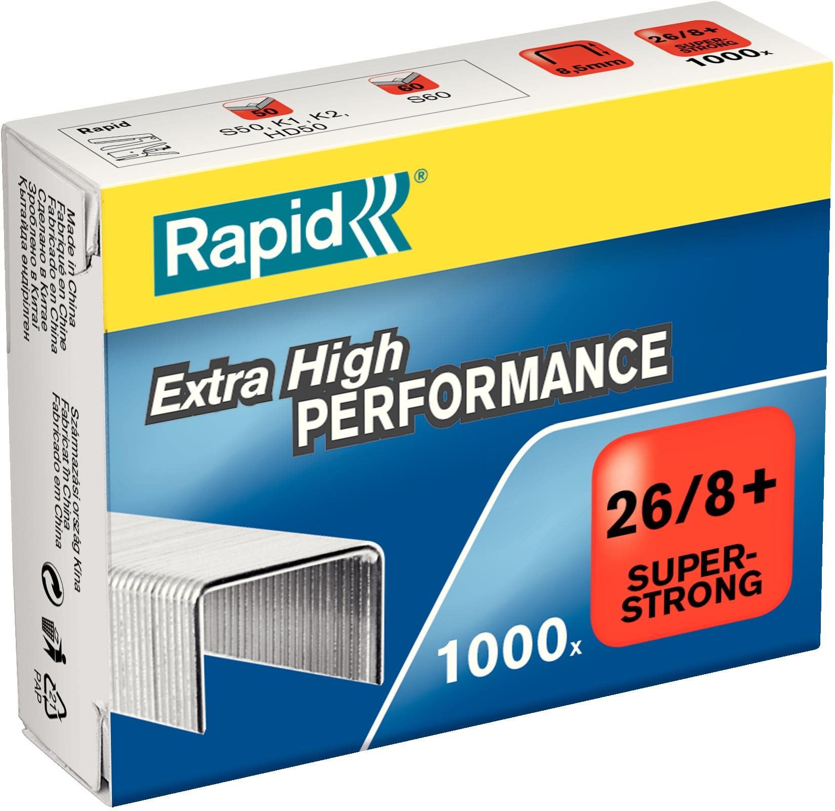 RAPID Super Strong 26/8+ - balení 1000 ks