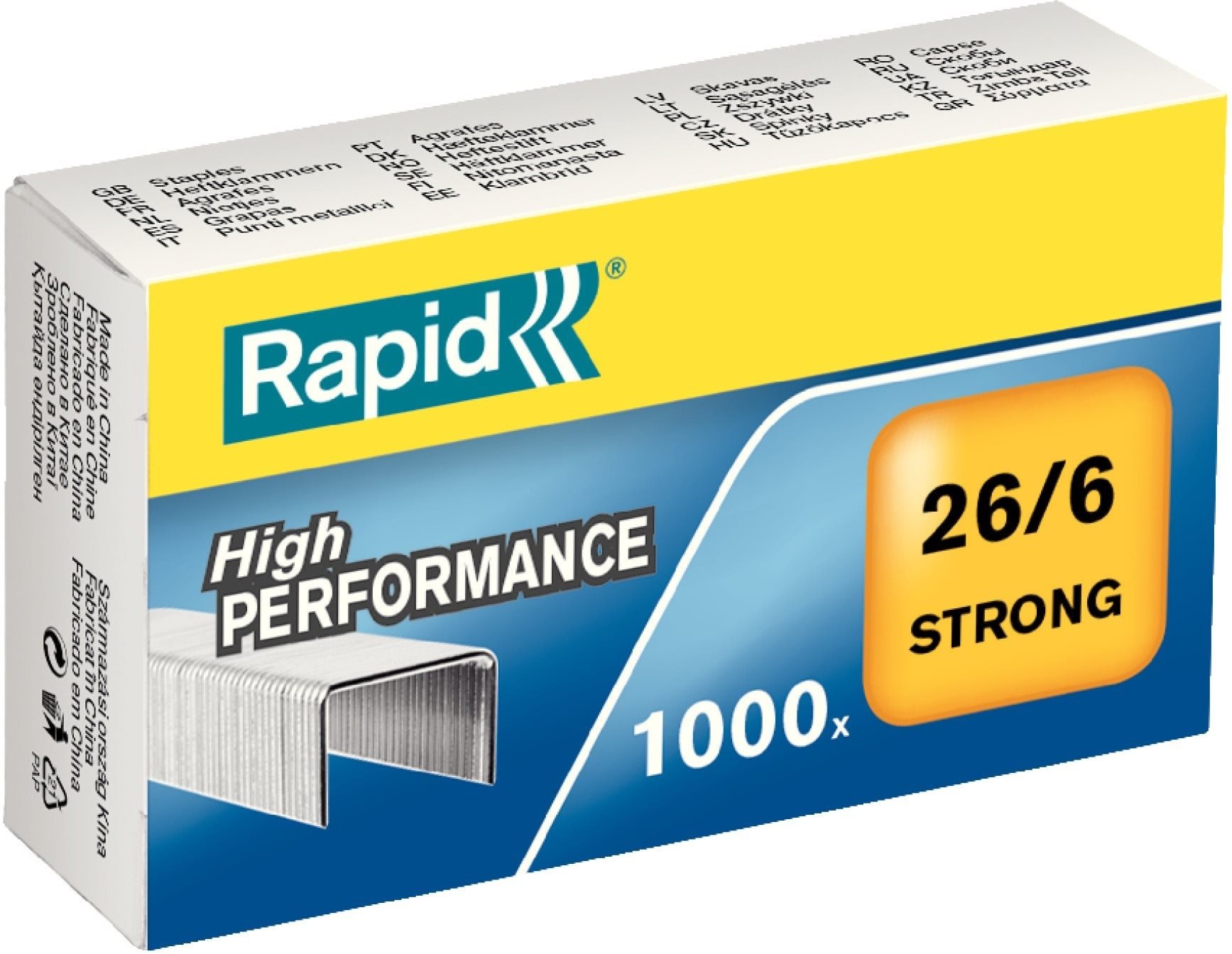 RAPID Strong 26/6 - balení 1000 ks