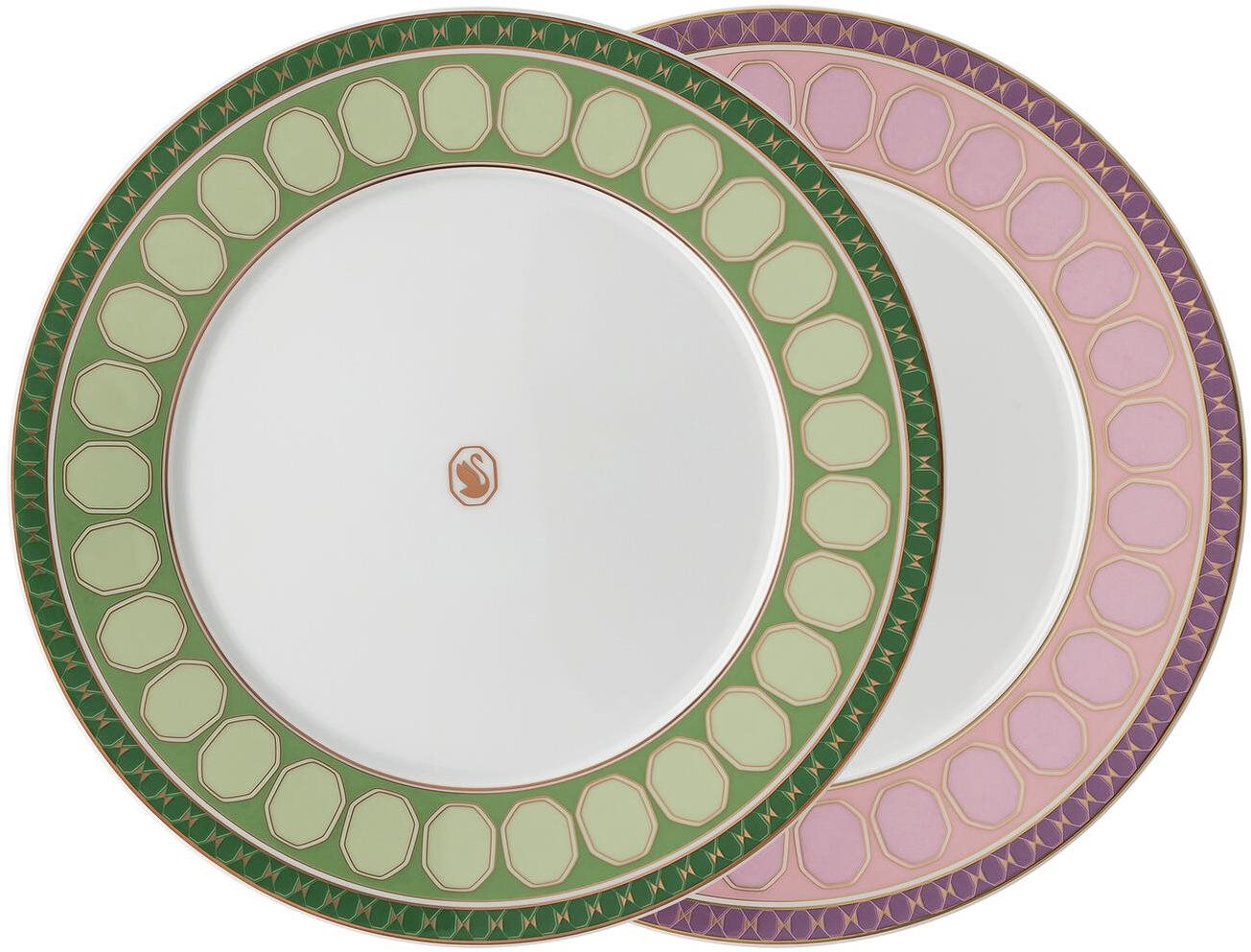 Rosenthal Swarovski Signum Fern + Rose 23 Cm, 2 Ks