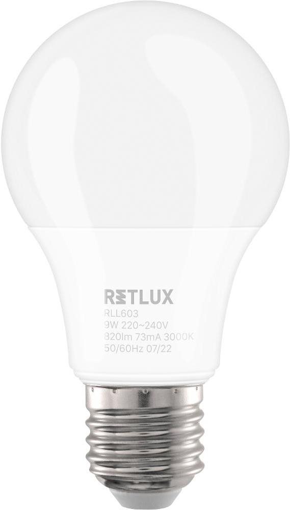 RETLUX RLL 603 A60 E27 bulb 9W WW D