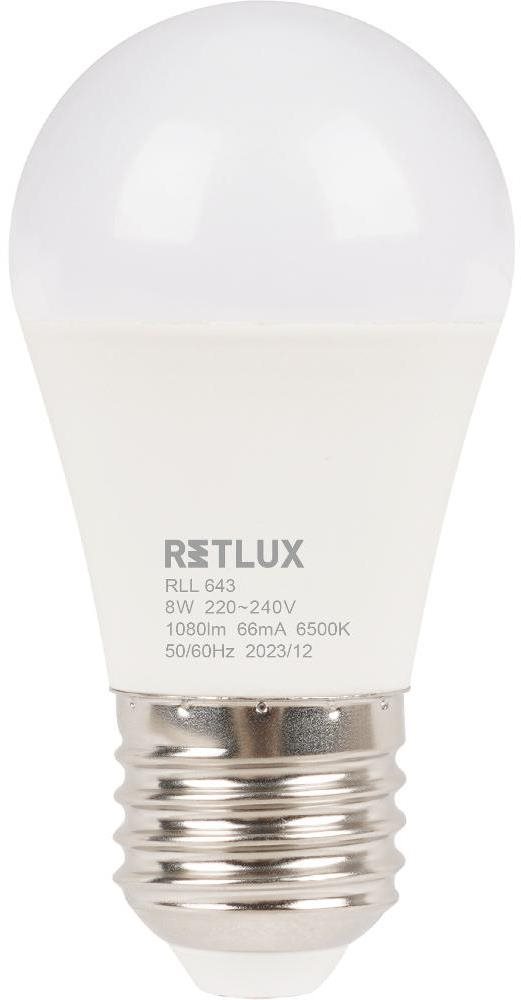 RETLUX RLL 643 G45 E27 miniG 8W DL D
