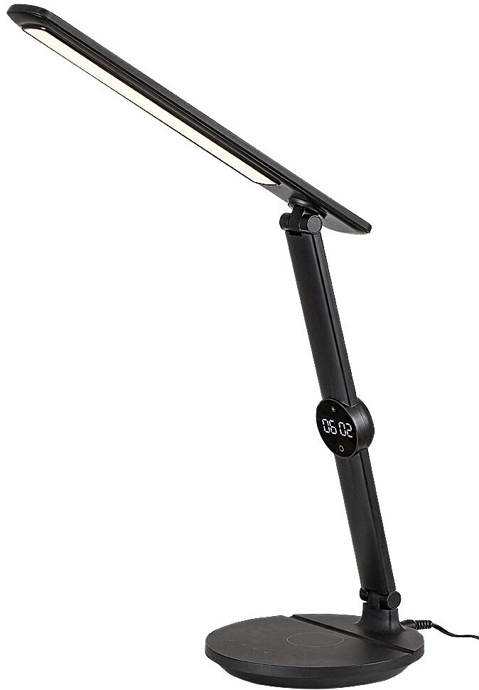 Rabalux Issak LED Stmívatelná dotyková stolní lampa s displejem LED/9W/230V 3000/4000/6500K