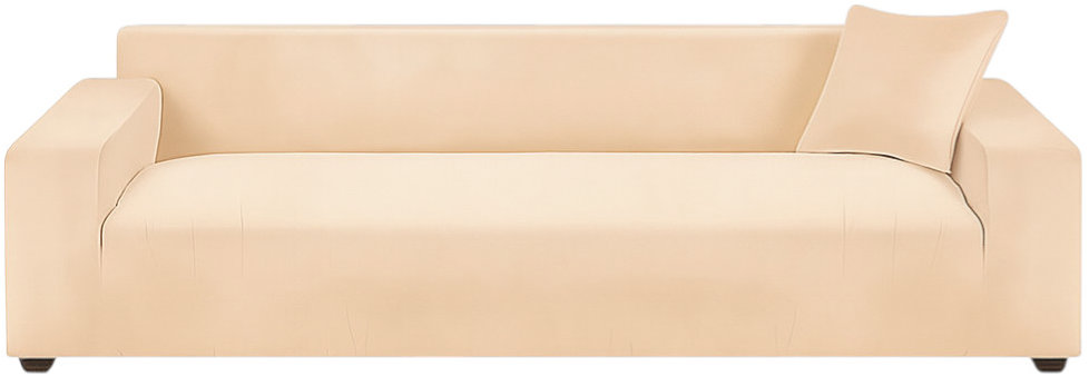 Ruhhy 26184 Elastický potah na rohovou pohovku 190-230 cm, polštář 45 x 45 cm, béžový
