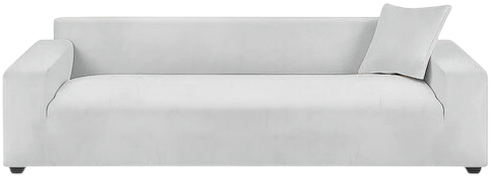 Ruhhy 26182 Elastický potah na rohovou pohovku 190-230 cm, polštář 45 x 45 cm, světle šedý