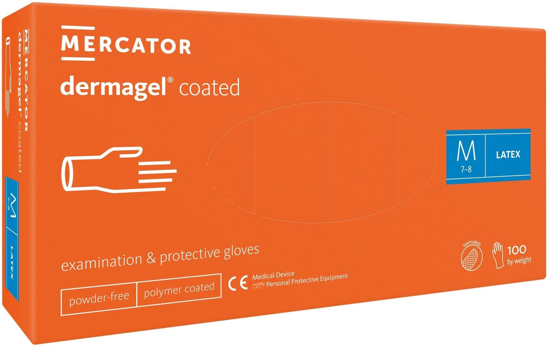 MERCATOR MEDICATOR Dermagel Coated bílé 100 ks, vel. M