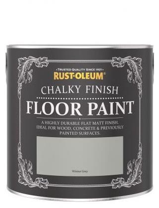 Rust-Oleum Barva na podlahy, Chalky Finish Floor Paint, šedá