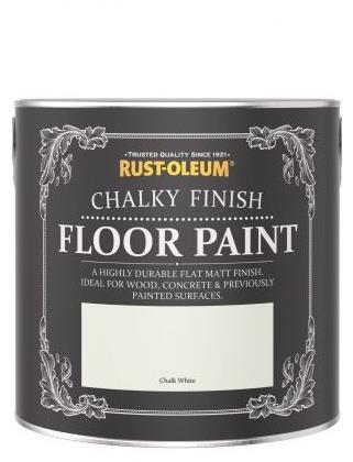 Rust-Oleum Barva na podlahy, Chalky Finish Floor Paint, bílá
