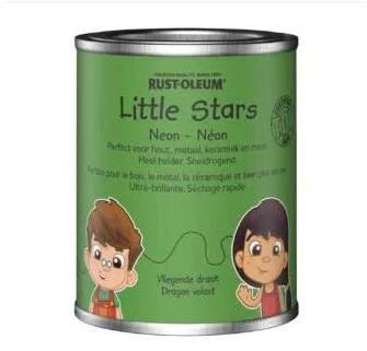 Rust-Oleum Certifikovaná neonová barva do dětského pokoje Little Stars 0,125 l, zelená