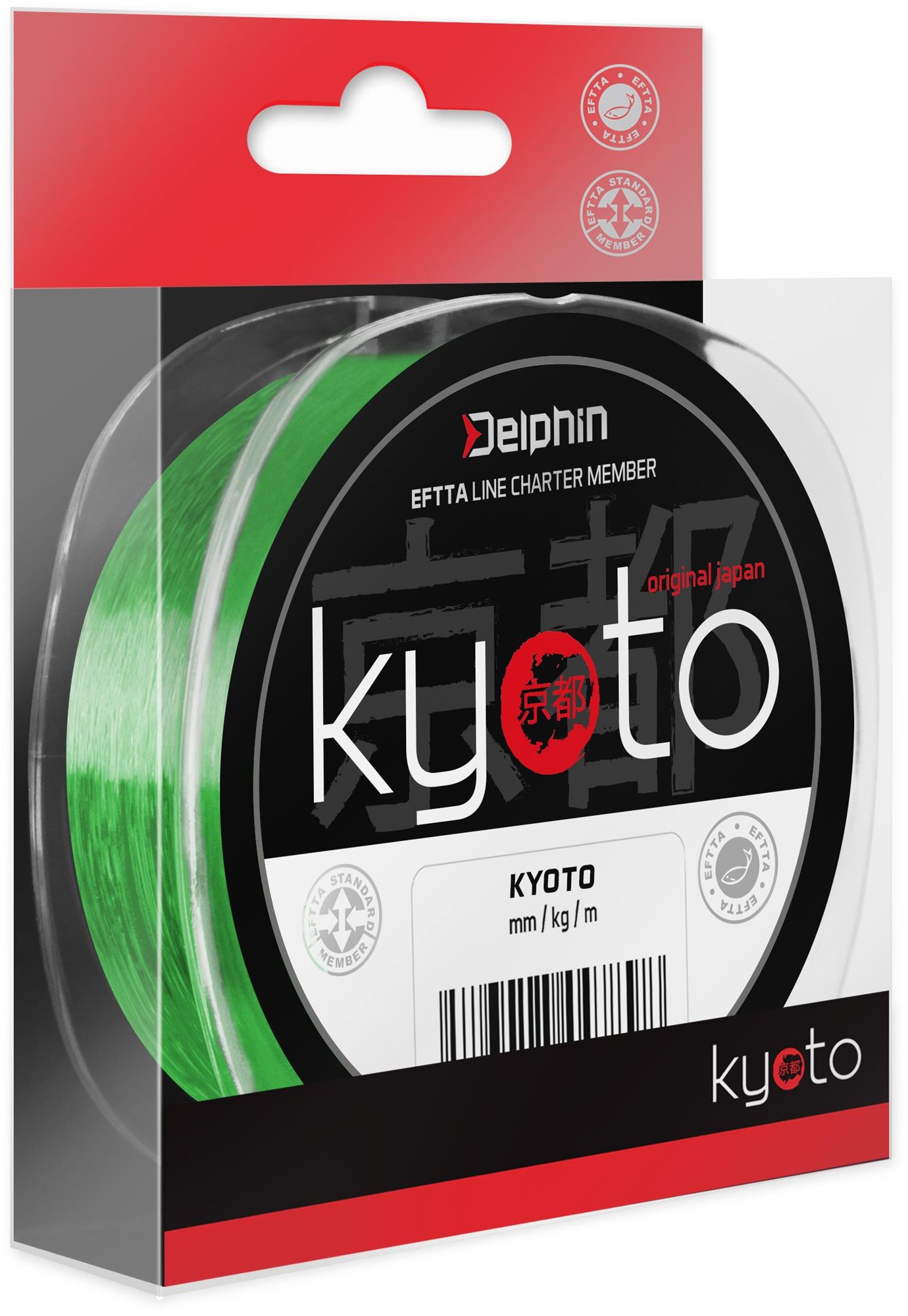 Delphin Kyoto Fluo Zelený 300m 0,234mm 4,7kg