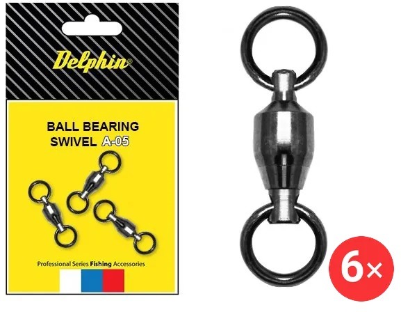 Delphin Ball Bearing Swivel A-05 65 kg 2 × 3 ks
